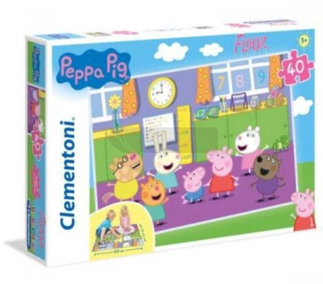 Puzzle 40 podłogowe Super Kolor Peppa Pig