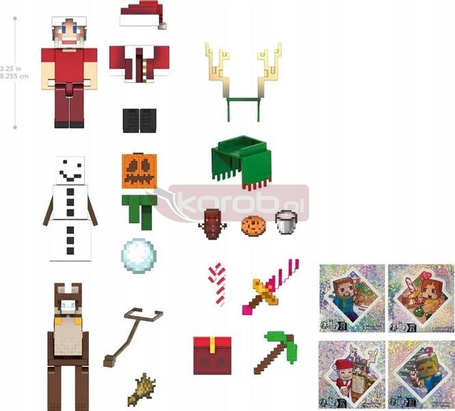 MINECRAFT KALENDARZ ADWENTOWY 2024 24 niespodzianki HXM86