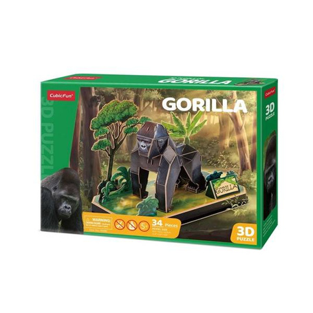 Puzzle 3D Zwierzęta Goryl