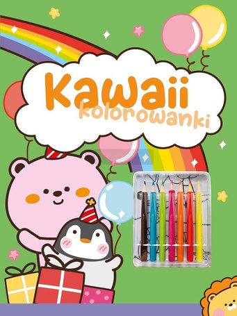 Kawaii kolorowanki zielona
