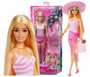 LALKA BARBIE DZIEŃ NA PLAŻY w kapeluszu + akcesoria plażowe HPL73