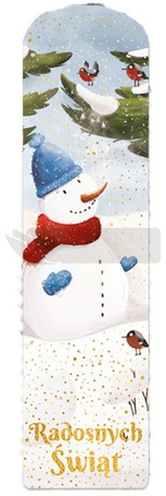 Zakładka tradycyjna Boże Narodzenie Bałwan