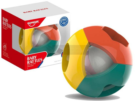 Grzechotka kolorowa piłka