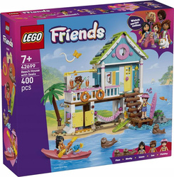KLOCKI LEGO FRIENDS 42699 Domek na plaży z fokami, zestaw dla dzieci +7