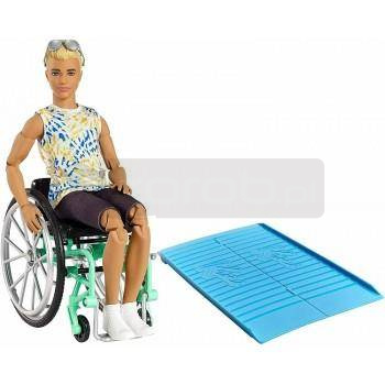 Lalka Barbie Ken na wózku inwalidzkim GWX93