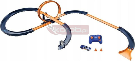 HOT WHEELS WYZWANIE PRĘDKOŚCI ZESTAW Zestaw torów + autko RC w skali 1:64 HXX45