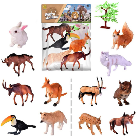 Zwierzęta dzikie zoo 6szt MIX