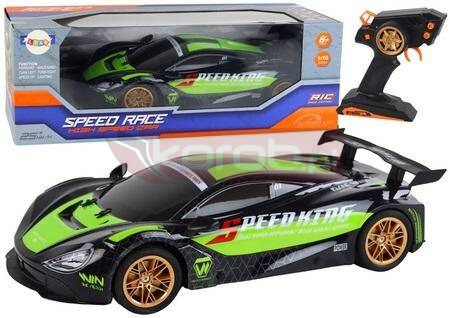 Auto sportowe R/C 1:10 zielono-czarne