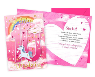 Karnet Urodziny 10