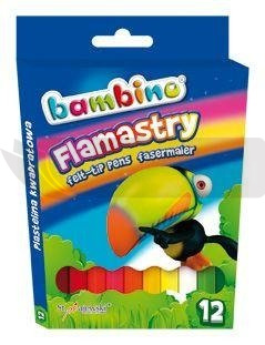 Flamastry 12 kolorów bls BAMBINO