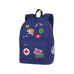 Plecak młodzieżowy granatowy z naszywkami Badges Navy CoolPack