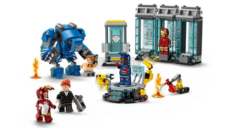 LEGO MARVEL 76315 LABORATORIUM IRON MANA ZBROJOWNI zestaw klocków +8 lat