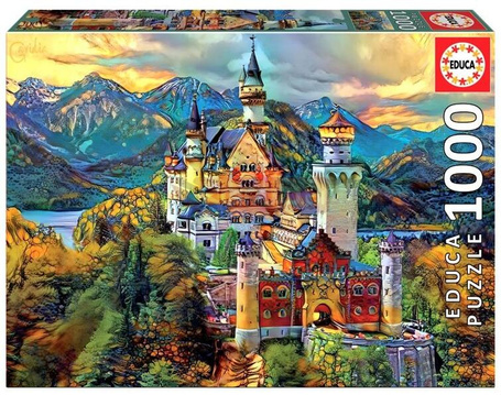 Puzzle 1000 Zamek Neuschwanstein, Niemcy G3