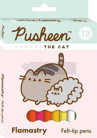 Flamastry 12 kolorów Pusheen