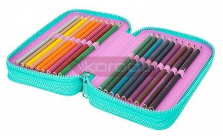 COOLPACK PIÓRNIK POTRÓJNY Z WYPOSAŻENIEM HAPPY DONUTS dla dziewczyny F067665