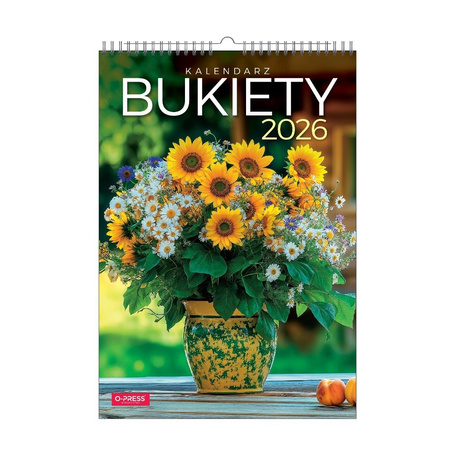 Kalendarz 2026 A3 wieloplanszowy Bukiety