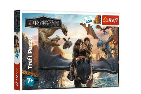 Puzzle 200 Szczerbatek i przyjaciele TREFL