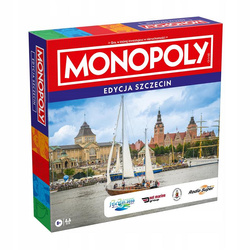 GRA PLANSZOWA MONOPOLY MIASTO SZCZECIN gra dla całej rodziny 05552