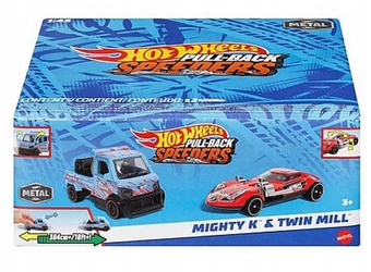 HOT WHEELS PULL-BACK SPEEDERS zestaw 2 aut Mighty K & Twin Mill HWH58