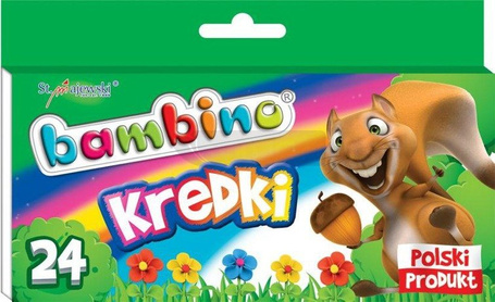 Kredki świecowe 24 kolory bls BAMBINO