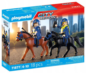 PLAYMOBIL CITY ACTION 71877 Policja konna, zestaw +4 lata