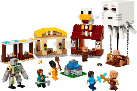 LEGO MINECRAFT MOVIE 21273 ATAK BALONOWEGO GHASTA NA WIOSKĘ zestaw klocków