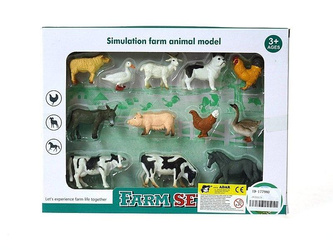 Zwierzęta gospodarskie 12szt