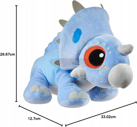 JURASSIC WORLD MASKOTKA DINOZAUR z dźwiękiem Spinoceratops Rózia HMK61