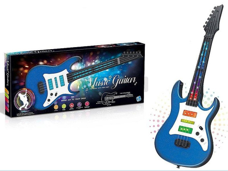 Gitara na baterie światło i dźwięk