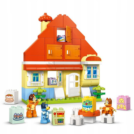 LEGO DUPLO BLUEY 10459 Dom Blue z grą pamięciową, zestaw klocków +3 lata