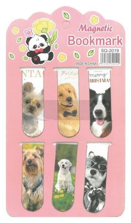 Zakładka do książek magnetyczna Pieski