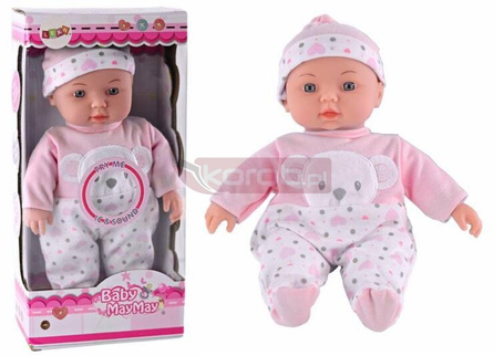 Lalka bobas różowa z dźwiękiem