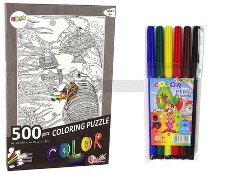 Puzzle 500 do kolorowania Ocean