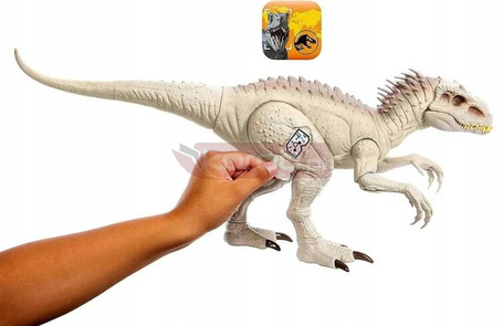 JURASSIC WORLD DINOZAUR INDOMINUS REX figurka 53,3 cm ze światłem dźwiękiem HNT63