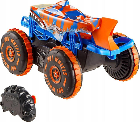 HOT WHEELS MONSTER TRUCK RC TIGER SHARK Wspinacz 1:15 auto sterowane pilot JFR39