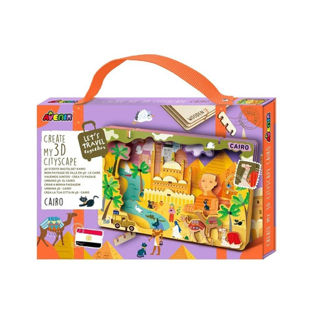 Stwórz pejzaż miejski Kair - puzzle drewniane 3D