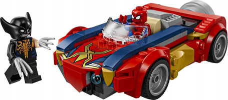 KLOCKI LEGO MARVEL 76336 SpiderMan w samochodzie kontra Wolverine