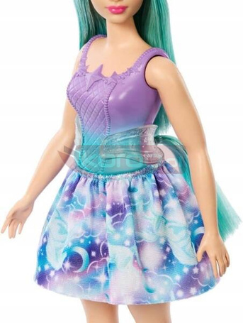 LALKA BARBIE DREAMTOPIA JEDNOROŻEC z długimi turkusowymi włosami HRR15