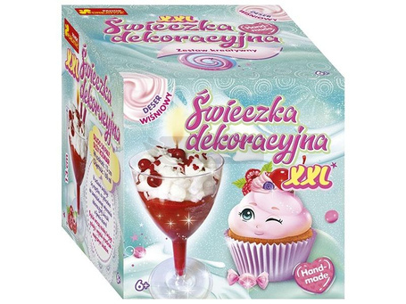 Świeczka dekoracyjna - deser wiśniowy