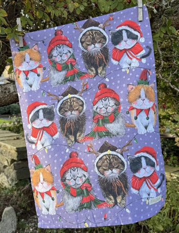 Ręcznik kuchenny Świąteczne koty Święta