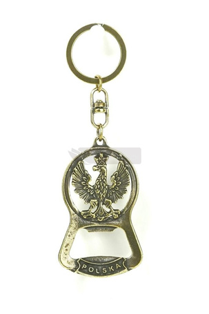 Brelok metalowy otwieracz z orłem 6cm