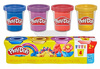 PLAY DOH CIASTOLINA zestaw 4 TUB z ciastoliną błyszczącą +2 lata G1737