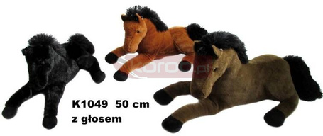 Koń z głosem 50cm MIX