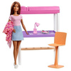 Lalka Barbie łóżko i biurko 2 w 1