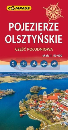 Mapa - Pojezierze Olsztyńskie część południowa