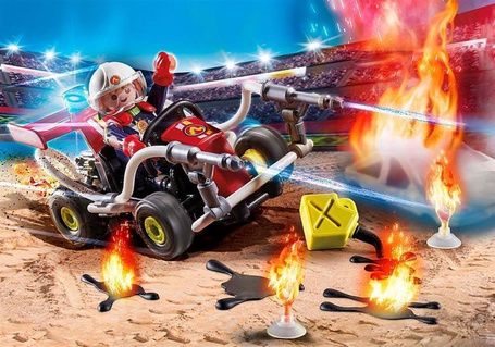 Playmobil 70554 Pokaz kaskaderski Gokart straży pożarnej