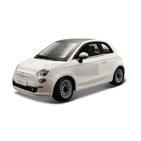 Fiat 500 White 1:24 BBURAGO