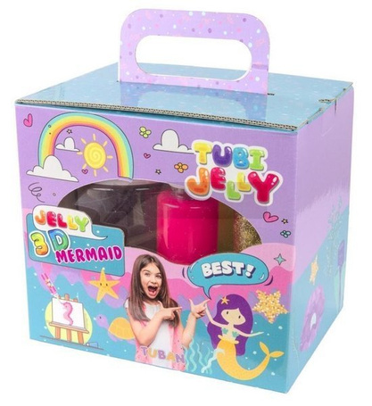 Tubi Jelly 6 kolorów + akwarium - Syrenka TUBAN