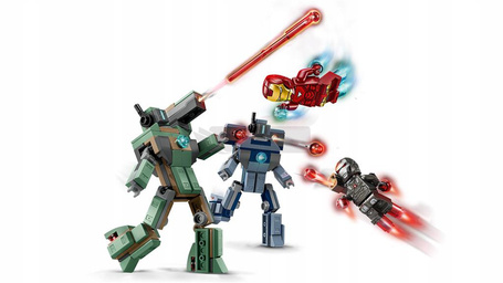 KLOCKI LEGO MARVEL 76320 IRON MAN I WAR MACHINE KONTRA DRONY HAMMERA