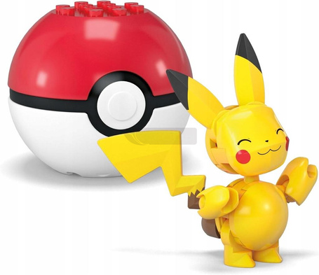 MEGA CONSTRUX KLOCKI 40 el POKEMON PIKACHU I ZUBAT + 2 Pokeball HXP12